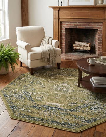Green Charleston Octagon Rug
