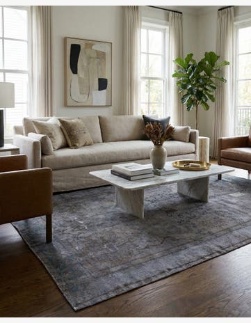 5' 2 x 9' 4 Hand Knotted Ultra Vintage Persian Wool Rug