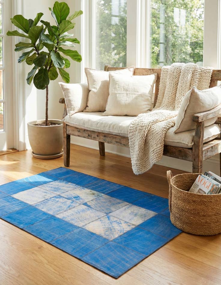 Detail image of 2' x 3' Cowhide Leather Rug