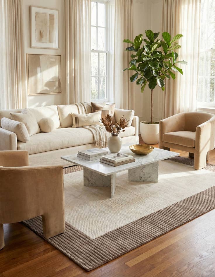 Detail image of  6' 5 x 9' 7  Hand Knotted Darya Wool Rug