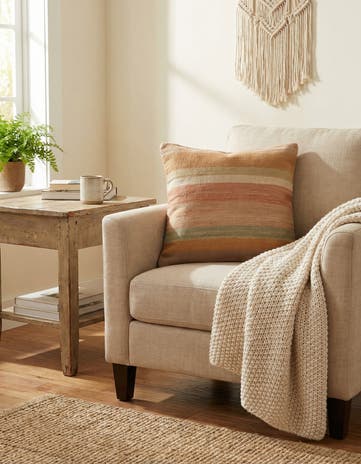1' 8 x 1' 9 Hand Woven Pillow Wool Square Rug