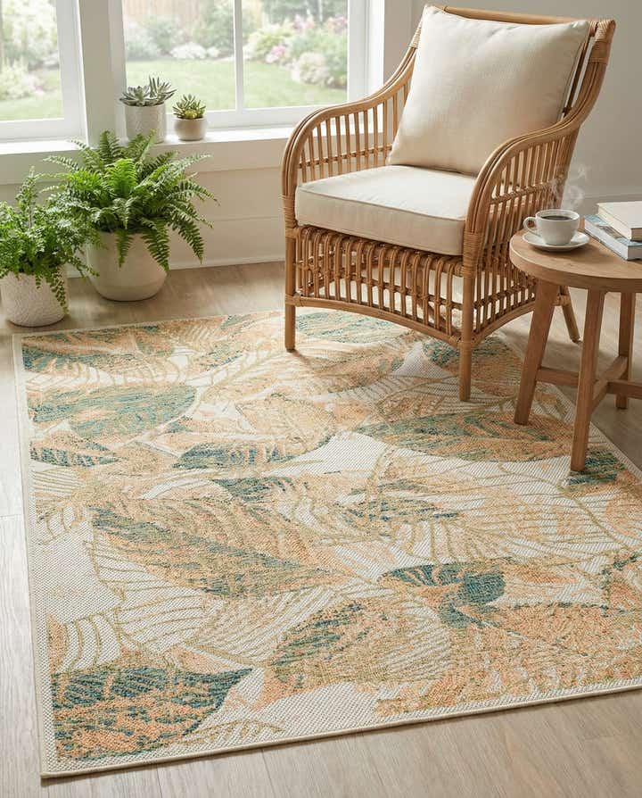 5' 3 x 7' 7 Easy-Clean Baja Indoor / Outdoor Rug