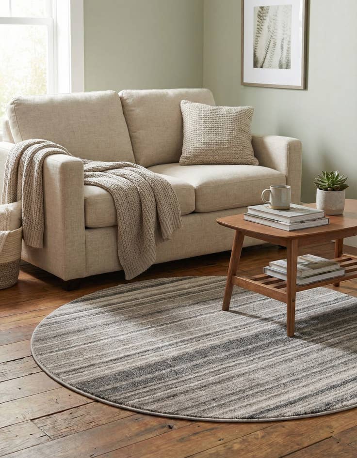 Detail image of  3' 3 x 3' 3 Gemstone Round Rug