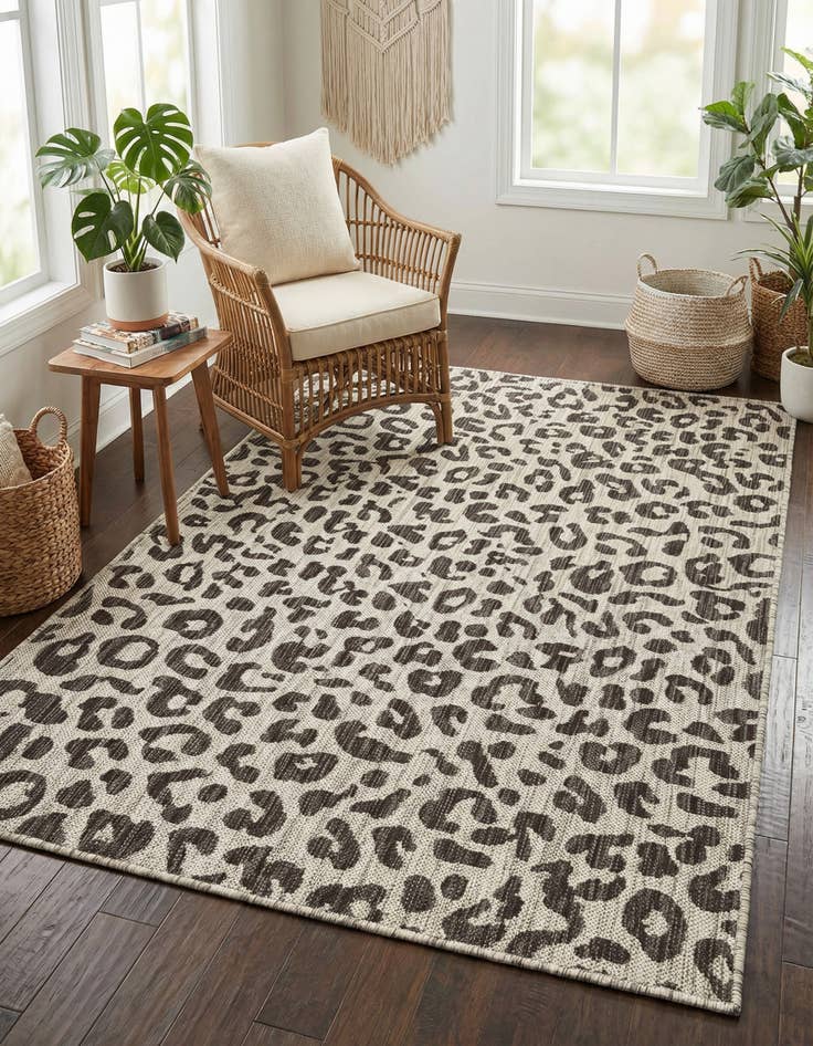 Detail image of  4' x 6'  Washable Safari Indoor / Outdoor Rug