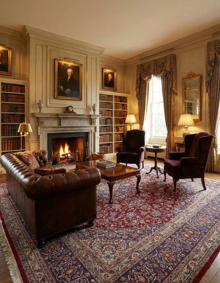 Detail image of 9' 10 x 12' 10  Hand Knotted Mashad Persian Wool Rug