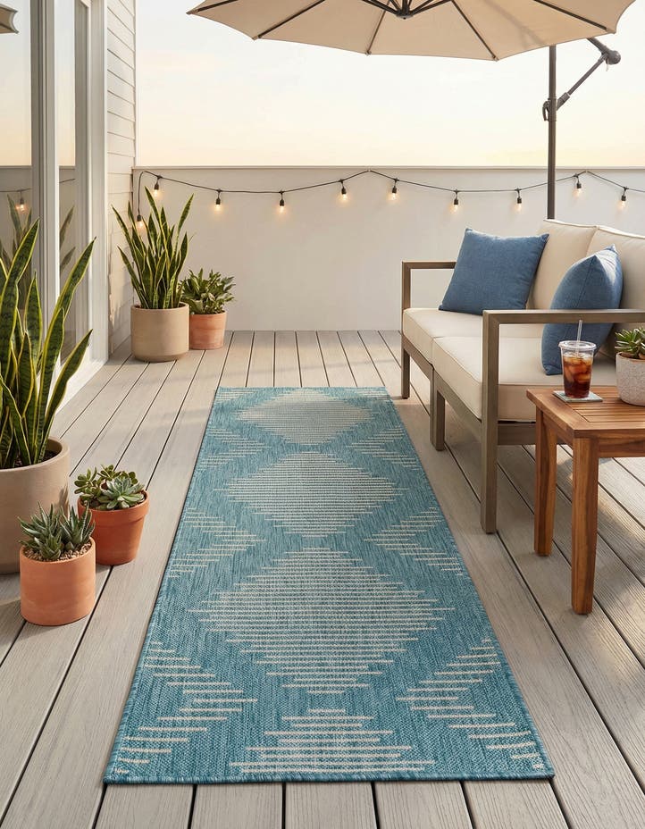 2' x 6' Easy-Clean Modern Indoor / Outdoor...