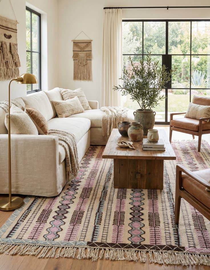 Detail image of 8' 3 x 10' 6 Hand Knotted Darya Wool Rug