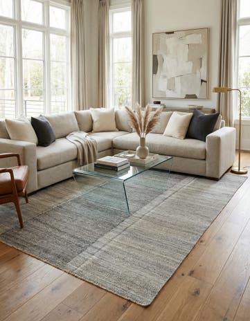 8' 9 x 11' 9 Hand Woven Kilim Modern Wool Rug