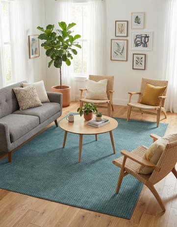 Aegean Blue Aakaar Rug