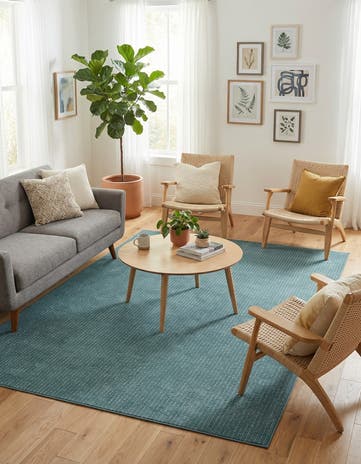 Aegean Blue Aakaar Rug