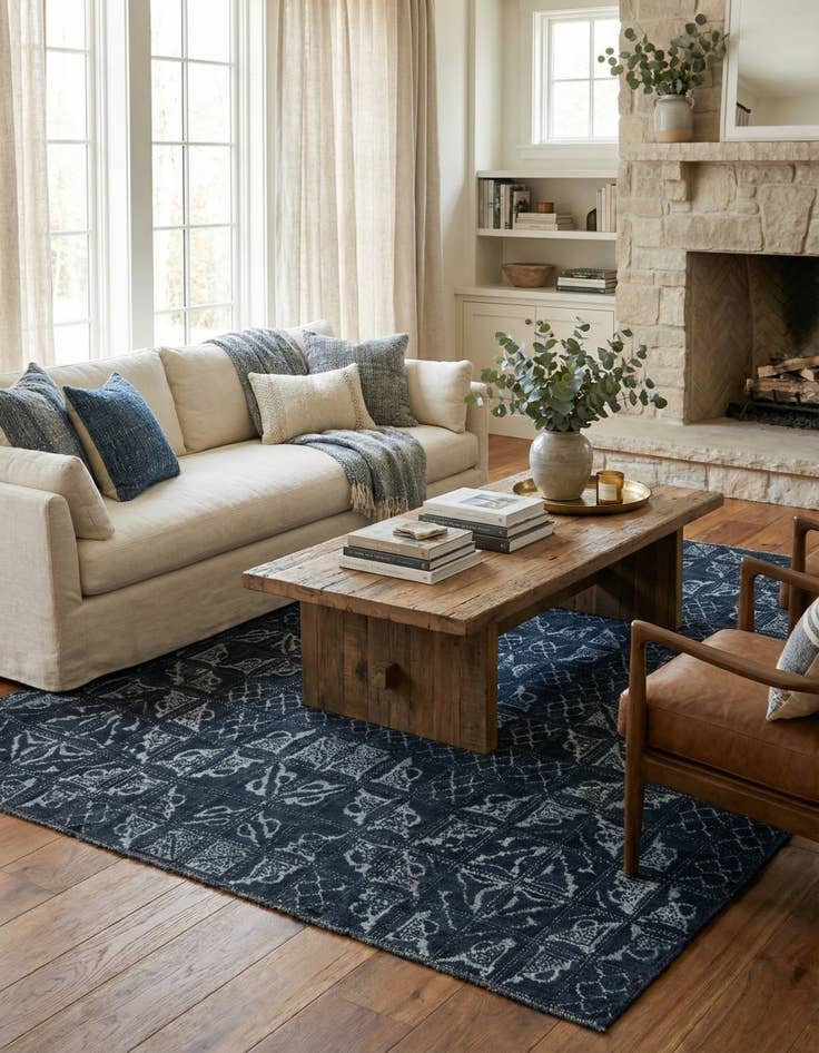 Detail image of 7' 10 x 9' 8  Hand Knotted Darya Rug