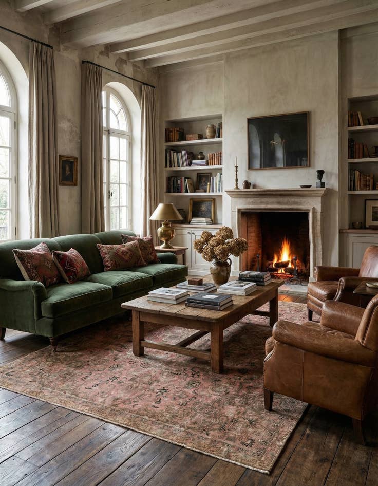 Detail image of 6' 9 x 10'  Hand Knotted Ultra Vintage Persian Wool Rug