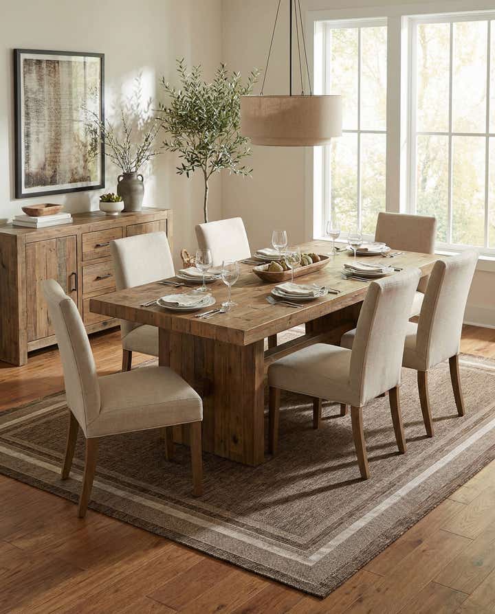 10' x 13' 1 Easy-Clean Border Indoor / Outdoor Rug
