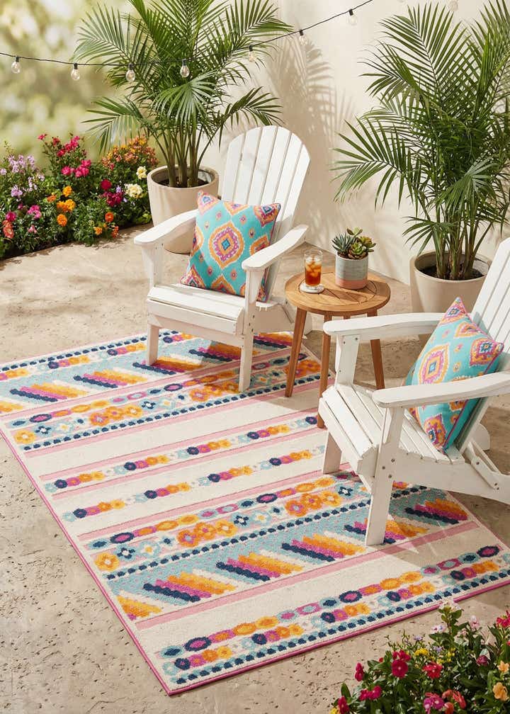 5' 3 x 8' Easy-Clean Aruba Indoor / Outdoor Rug