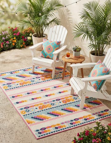 5' 3 x 8' Easy-Clean Aruba Indoor / Outdoor Rug