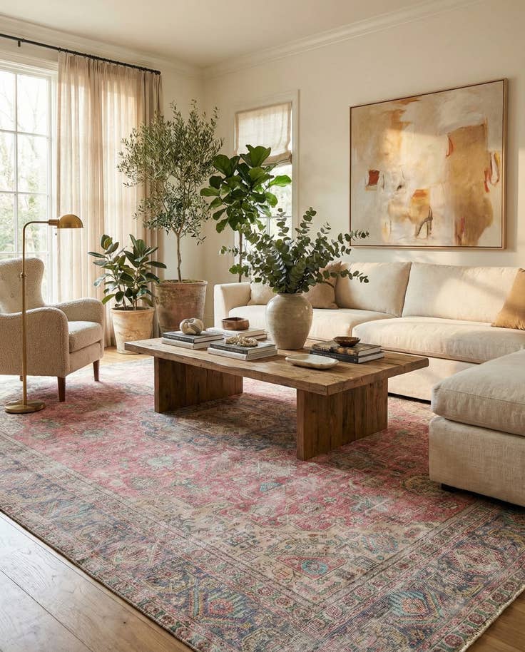 Detail image of 9' 5 x 12' 7 Hand Knotted Ultra Vintage Persian Wool Rug