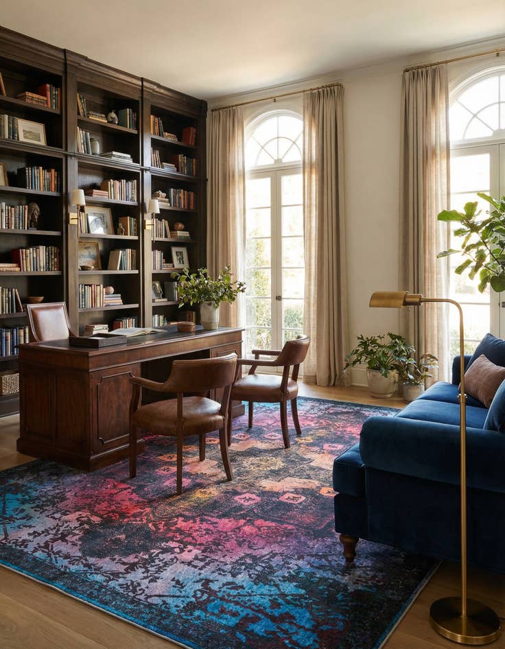 Detail image of  10' 6 x 13'  Washable Francesca Rug