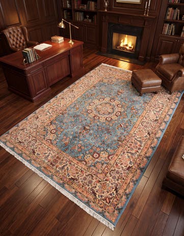 6' 8 x 9' 9 Tabriz Wool Runner Rug
