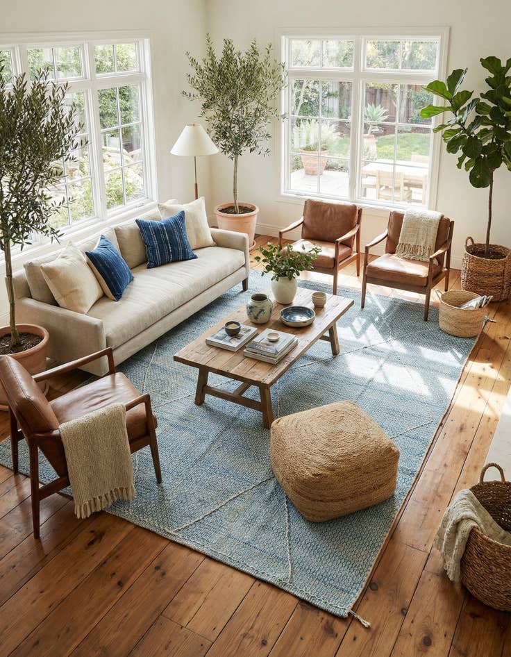 Detail image of 8' 7 x 11' 10  Hand Woven Moroccan Wool Rug