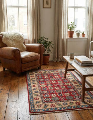 2' 9 x 4' Hand Knotted Kazak Rug