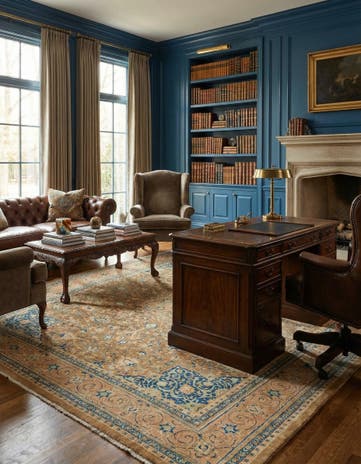9' 9 x 12' 9 Hand Knotted Farahan Persian Wool Rug