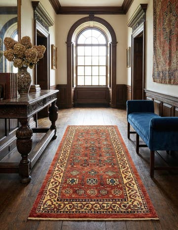 2' 6 x 6' 2 Kashkuli Wool Runner Rug