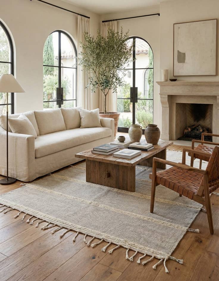 Detail image of 6' 8 x 10' 2  Hand Knotted Moroccan Wool Rug