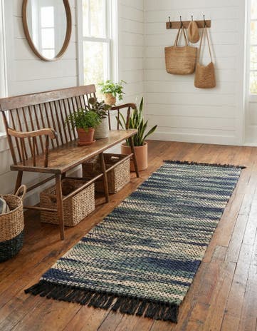 2' x 6' 1 Hand Woven Chunky Jute Runner Rug