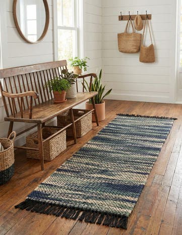 2' x 6' 1 Hand Woven Chunky Jute Runner Rug