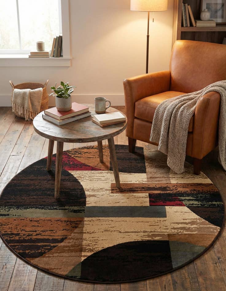 Detail image of  3' x 3' Cafe Round Rug