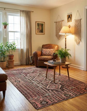 3' 4 x 5' 8 Hand Knotted Ultra Vintage Persian Wool Rug