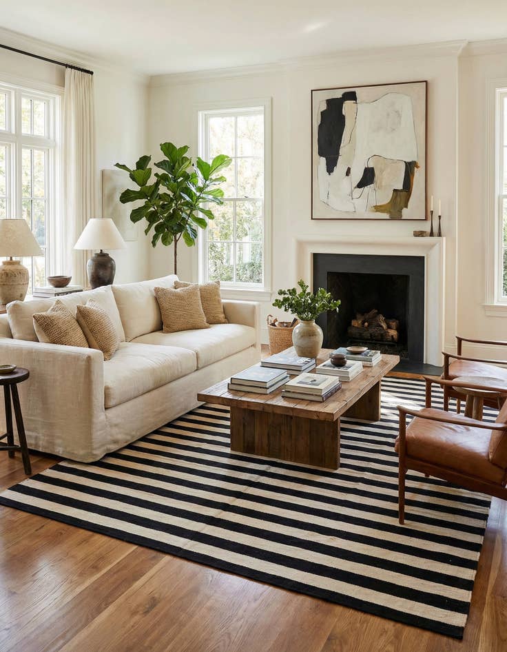 Detail image of 8' 2 x 9' 10  Hand Woven Kilim Modern Wool Rug