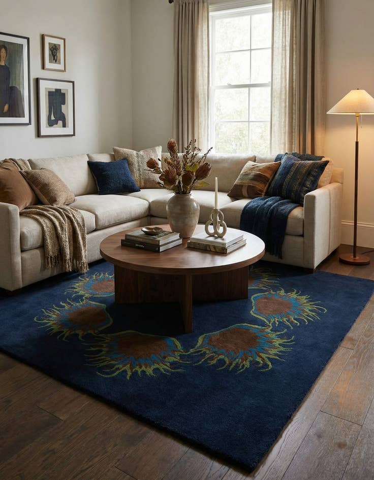 Detail image of 7' 5 x 7' 6 Luna Wool Square Rug