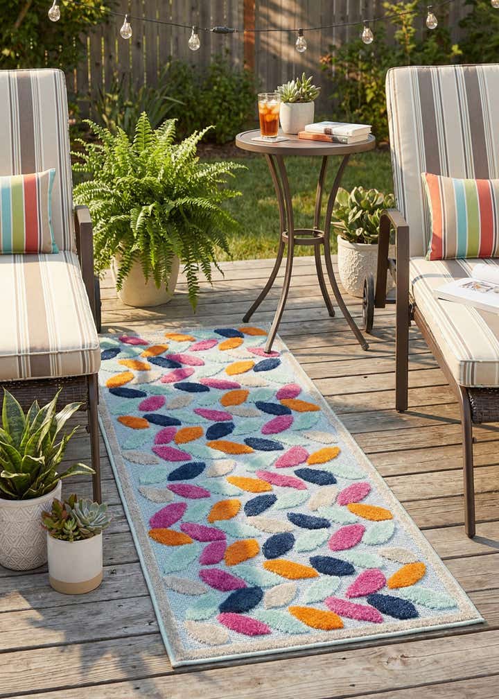2' x 6' Easy-Clean Aruba Indoor / Outdoor Runner Rug
