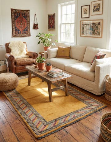 3' 2 x 5' Hand Knotted Kashkuli Gabbeh Oriental Wool Rug