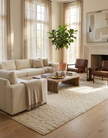 8' 11 x 12' 6 Hand Knotted Darya Wool Rug