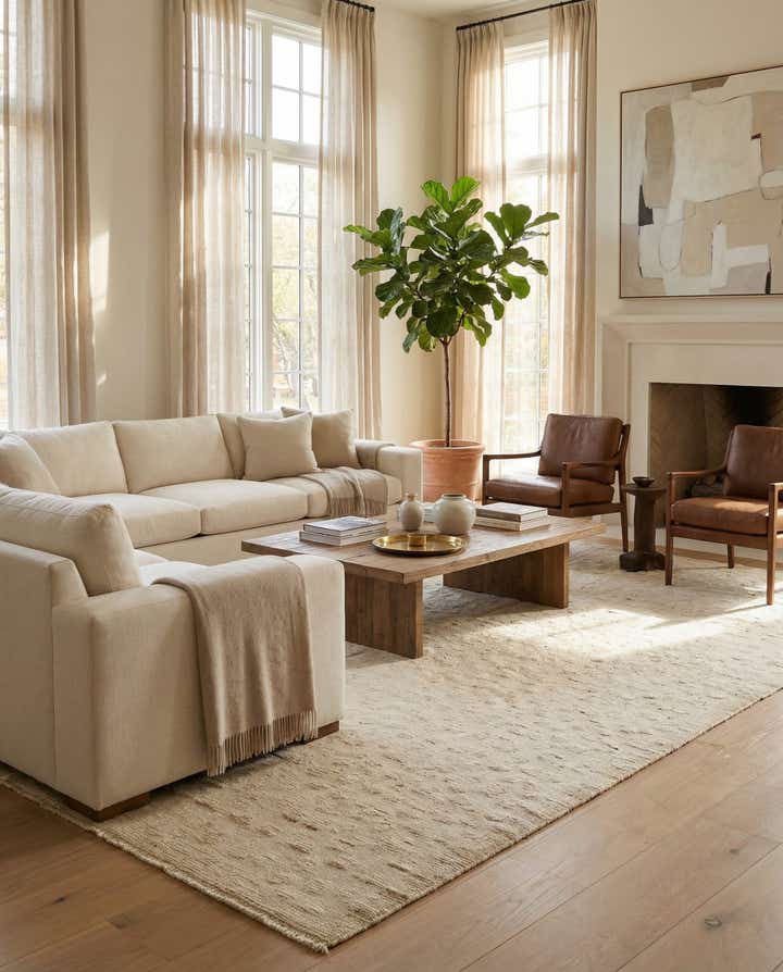 8' 11 x 12' 6 Hand Knotted Darya Wool Rug