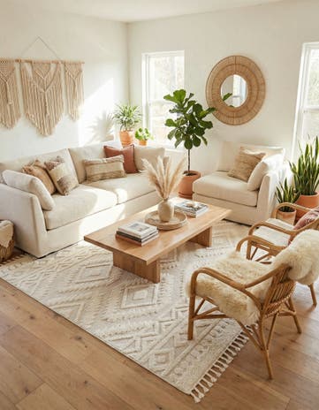 10' x 10' Boho Square Rug