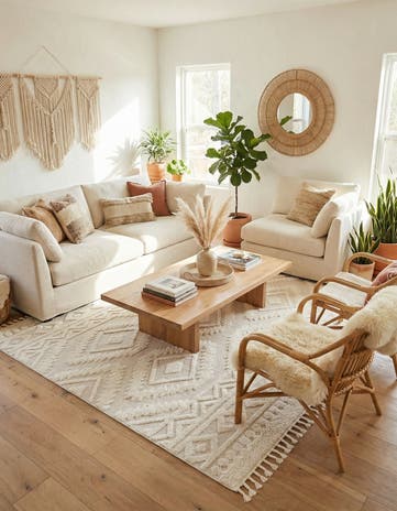 10' x 10' Boho Square Rug