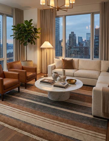 6' 7 x 9' 9 Hand Knotted Darya Wool Rug