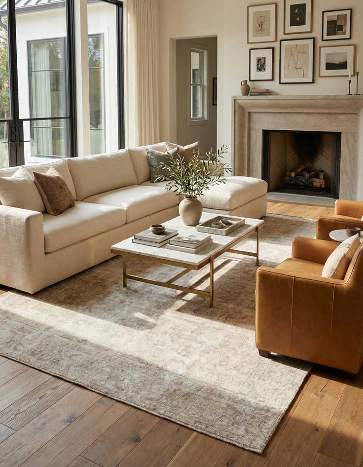 Detail image of 8' x 11' 2  Hand Knotted Ultra Vintage Persian Wool Rug