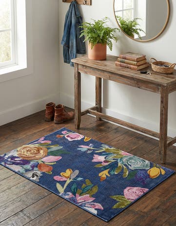 Blue Blossom Rug