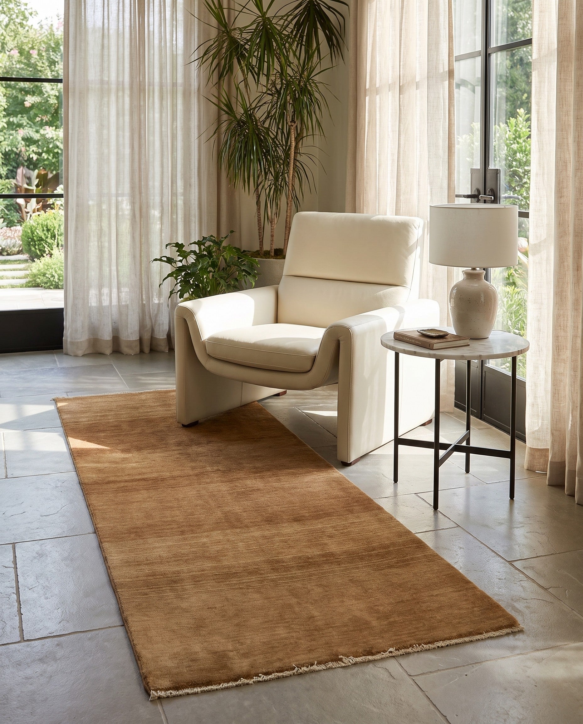 3' 4 x 6' 8 Hand Knotted Modern Ziegler Wool Rug