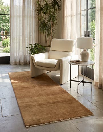 3' 4 x 6' 8 Hand Knotted Modern Ziegler Wool Rug