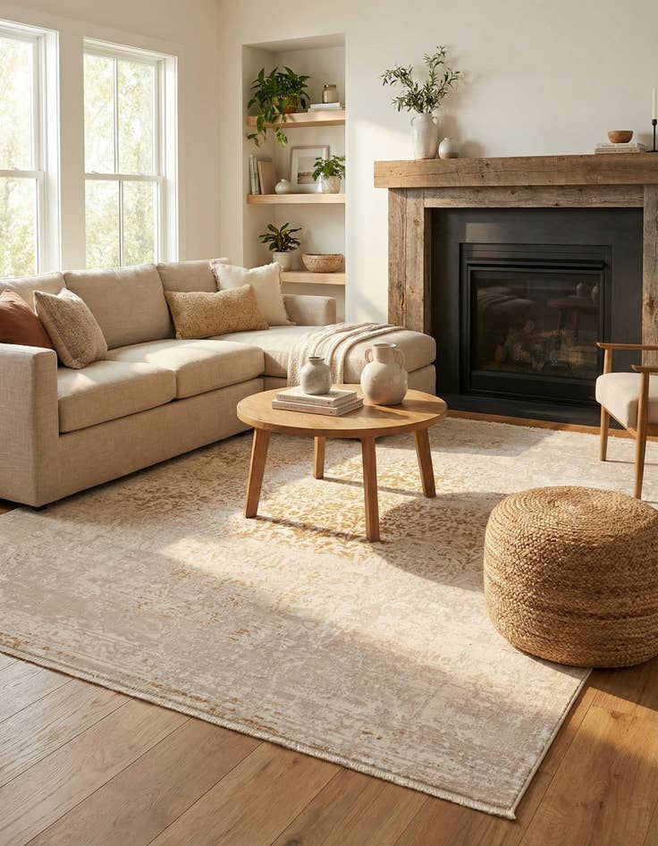 Detail image of 7' 10 x 7' 10 Deepa Square Rug