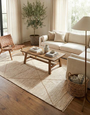 5' 3 x 8' 6 Hand Knotted Moroccan Wool Rug