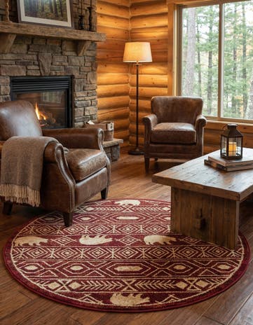 4' x 4' Pioneer Round Rug