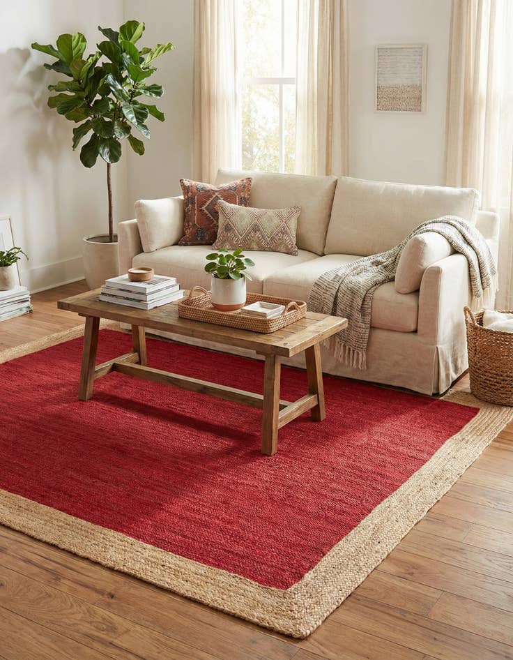 Detail image of  8' x 10'  Hand Braided Jute Rug