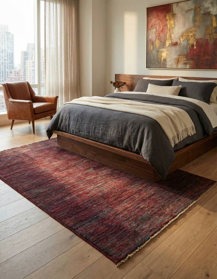 Detail image of 3' x 4' 6  Hand Knotted Modern Ziegler Rug