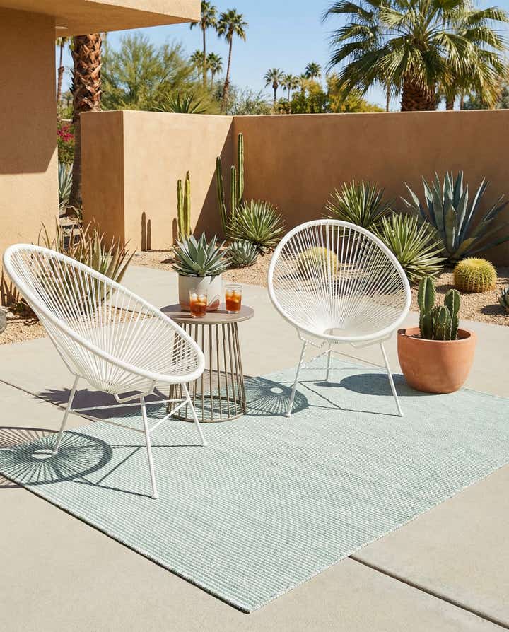 4' 1 x 6' 1 Easy-Clean Jill Zarin Palm Springs Indoor / Outdoor Rug
